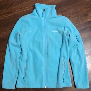 Columbia blue zip jacket